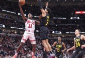 NBA常规赛乔治33+9 科林斯28+13 科比-怀特28分 爵士力克公牛拿到首胜